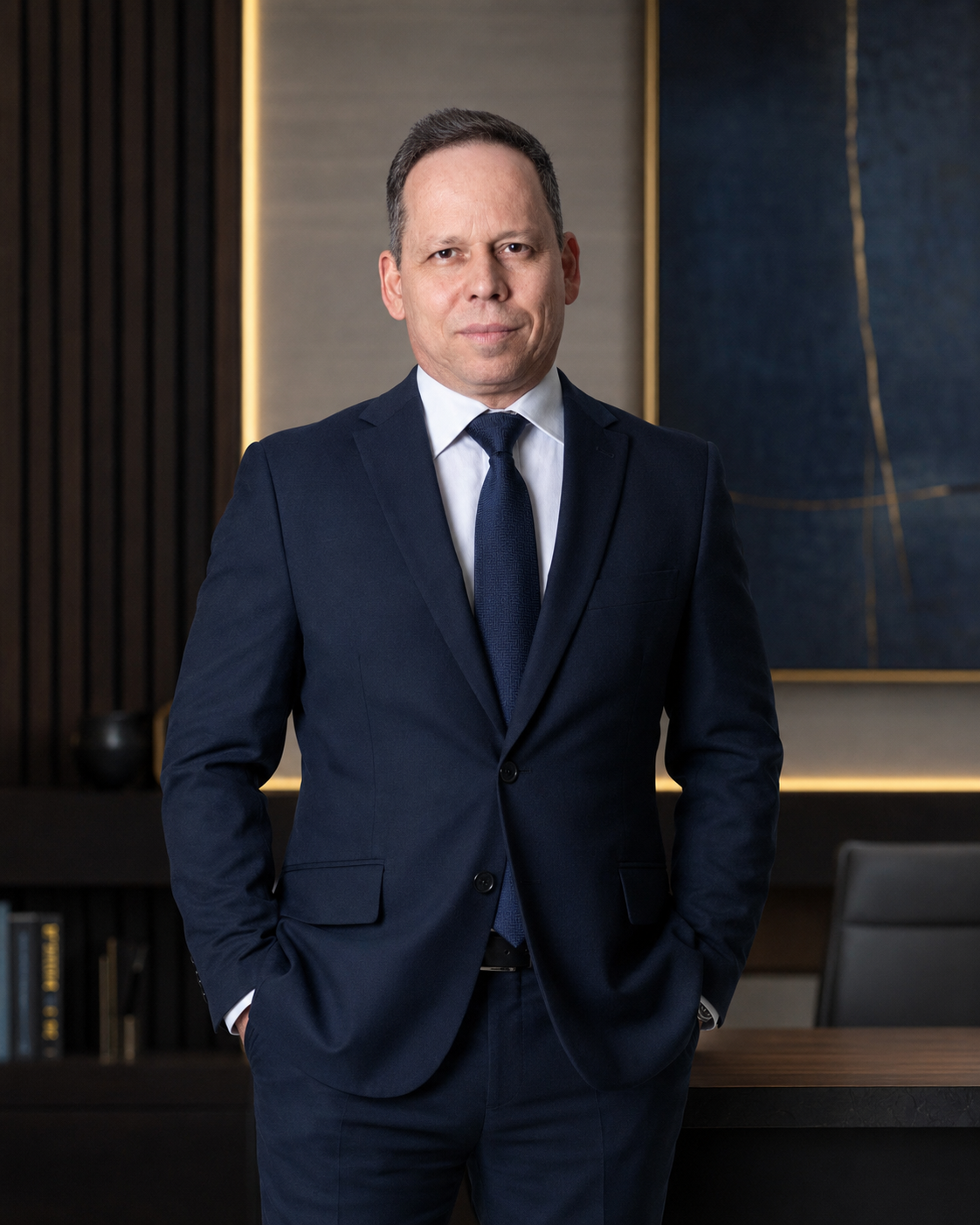 Retrato institucional de Dimas Araújo, advogado tributarista